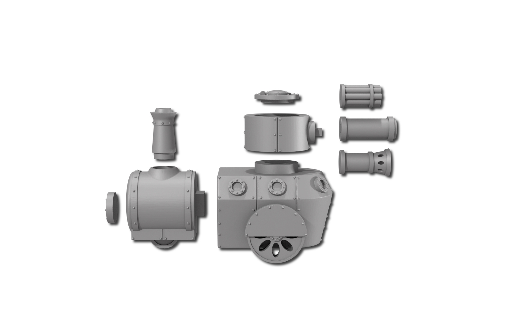 Pre-Supported Dwarf Steam Tank